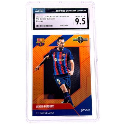 Sergio Busqets 2022-23 Daka FC Barcelona Holocene - Orange 06/25 #NO-12 CGC 9.5