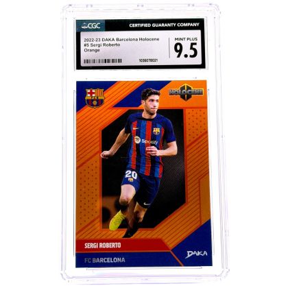 Sergio Busqets 2022-23 Daka FC Barcelona Holocene - Orange 05/25 #NO-12 CGC 9.5