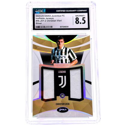 Christian Vieri 20224-25 Daka Juventus Innefable - Jersey Relic 15/50 #IN-JSY2 CGC 8.5
