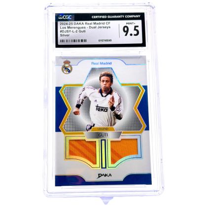 Guti 2024-25 Daka Real Madrid Los Merengues - Jersey Dual RELIC 42/55 #DJSY-L2 CGC 9.5