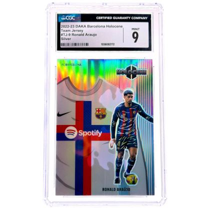 Ronald Araujo 2022-23 Daka FC Barcelona Holocene - Team Jersey 04/25 #TJ-9 CGC 9