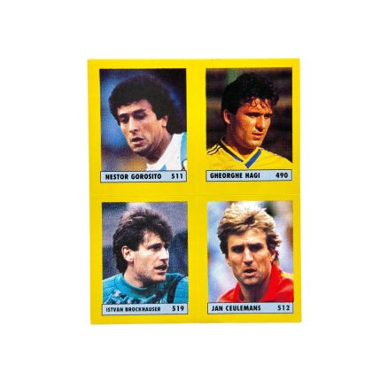 Gheorghe Hagi / Nestor Gorosito/ Istvan Brockhauser/ Jan Ceulemans 1991 Vallardi #490 Romania