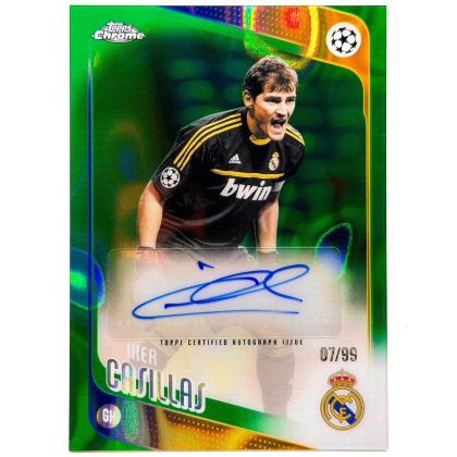 Iker Casillas 2025-26 Topps Chrome UCC - AUTO 07/99 #CLA-IC Real Madrid