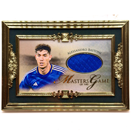 Alessandro Bastoni 2024 Futera Unique - Goldframe Match Worn Patch 06/13 #MGG-01 Inter Milan