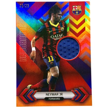Neymar Jr 2023-24 Topps FC Barcelona Team Set - Blaugrana Match Worn Relic /25 #BR-NJ FC Barcelona