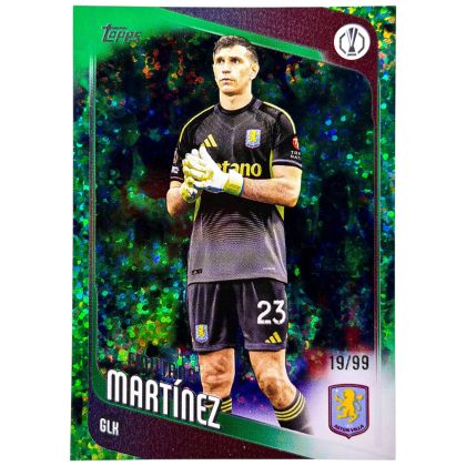 Emiliano Martinez 2025-26 Topps UCC Flagship - 19/99 Green Inferno #75 Aston Villa