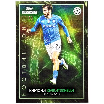 Kvicha Kvaratskelia 2023-24 Topps Knockout UCL - 76/99 Napoli