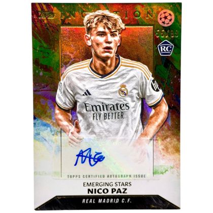 Nico Paz 2023-24 Topps Inception UCC AUTO #ESA-NP 55/99 Real Madrid