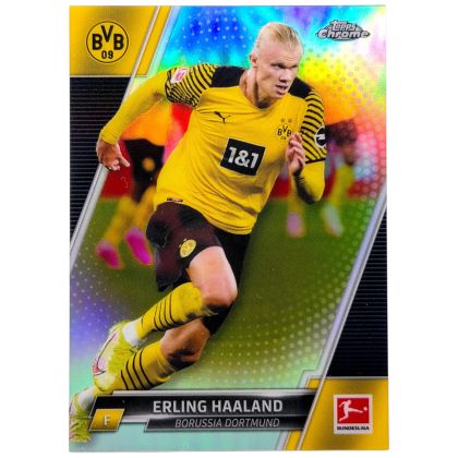 Erling Haaland 2021-22 Topps Chrome Bundesliga - Refractor #30 BVB Dortmund
