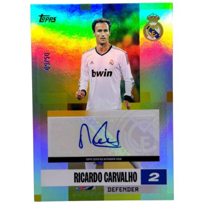 Ricardo Carvalho 2024-25 Topps Real Madrid Team Set - AUTO 09/50 #BA-RC