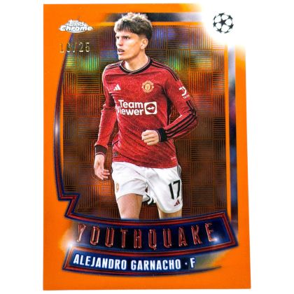 Alejandro Garnacho 2023-24 Topps Chrome UCC - 16/25 Youthquake #YQ-19 Manchester United 