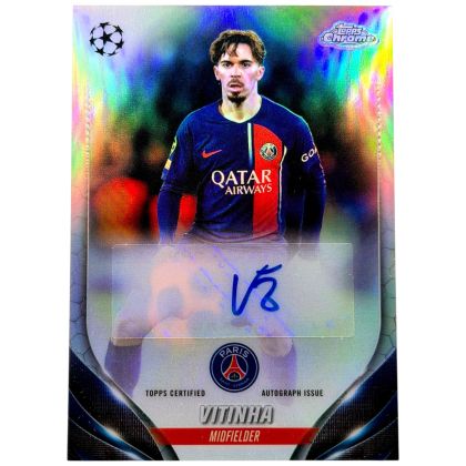 Vitinha 2023-24 Topps Chrome UCC - AUTO #CA-VI PSG