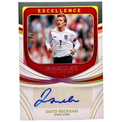 David Beckham 2022-2023 Panini Immaculate England - Excellence AUTO  1/2 #
