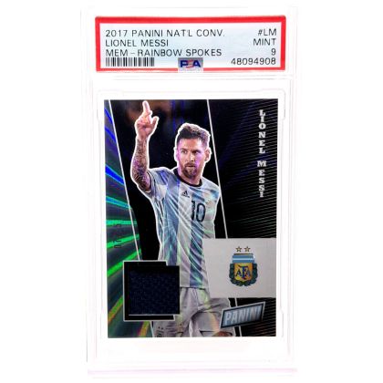 Lionel Messi 2017 Panini National Convetion - Rainbow Spokes Player Worn Relic 07/25 #LM Argetina