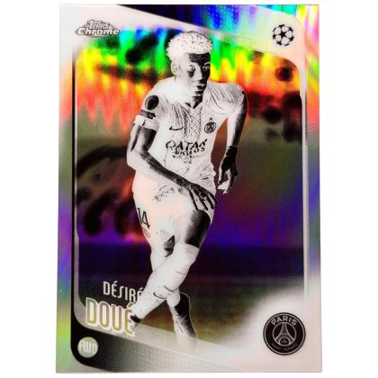 Desire Doue 2025-26 Topps Chrome UCC - Negative Parallel #198 PSG