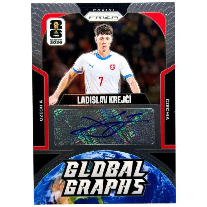 Ladislav Krejci 2026 Panini Prizm World Cup - Global Graphs AUTO #GG-LK Cehia