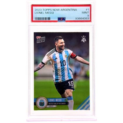 Messi Topps Now Argentina fastest goal of his career PSA 9 #001 Argentina 