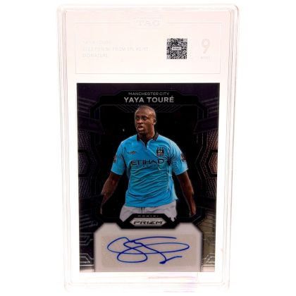 Yaya Toure Panini Prizm Premier League 23-24 Auto TAG 9 #S-YT Manchester city 