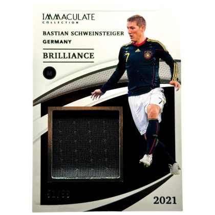 Bastian Schweinsteiger 2021 Panini Immaculate Soccer - Brilliance Player-Worn Relic 51 /99 #B-BS Germania