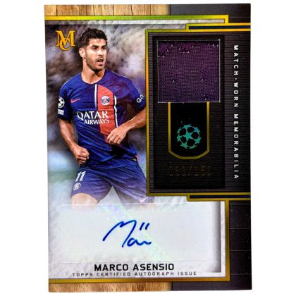 Marco Asensio 2023-24 Topps Museum Collection Auto-Relic 83/150 #MAR-MA PSG