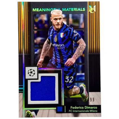 Federico Dimarco 2024-25 Topps Museum Meaningful Material Match-Worn Relic 16/399 #MMSR-FD Inter Milano