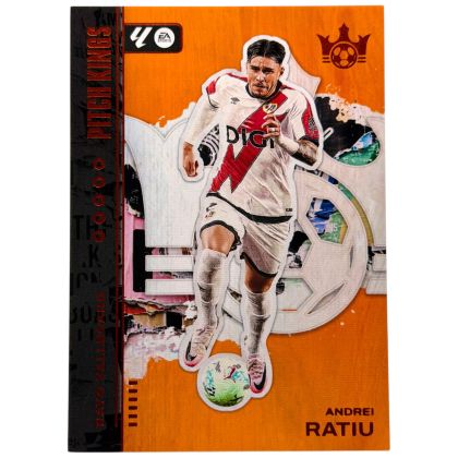 Andrei Rațiu 2025-26 Panini Pitch Kings Amber 64/75 #36 Rayo Vallecano