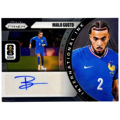 Malo Gusto 2026 Panini Prizm FIFA World Cup International Ink AUTO Franța