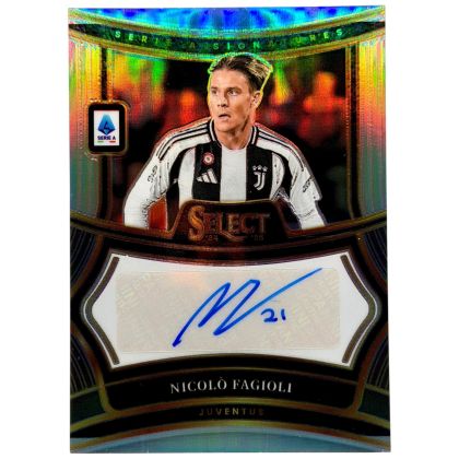Nicolo Fagioli 2024-25 Panini Select Serie A Prizm AUTO #SS-NF Juventus