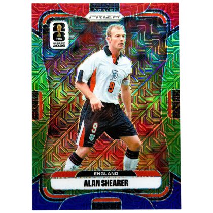 Alan Shearer 2026 Panini Prizm FIFA World Cup Red Green Blue Mojo SP Anglia