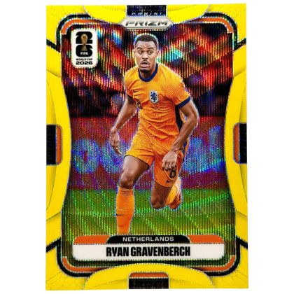 Ryan Gravenberch 2026 Panini Prizm FIFA World Cup Yellow Wave 38 /180 #317 Olanda