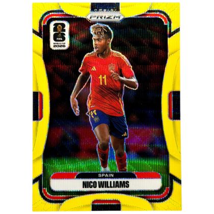 Nico Williams 2026 Panini Prizm FIFA World Cup Yellow Wave 3 /180 #78 Spania