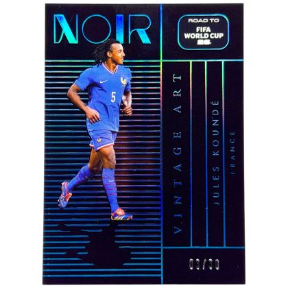 Jules Kounde 2026 Panini Noir Road to FIFA World Cup Vintage Art 3 /30 #13 Franta