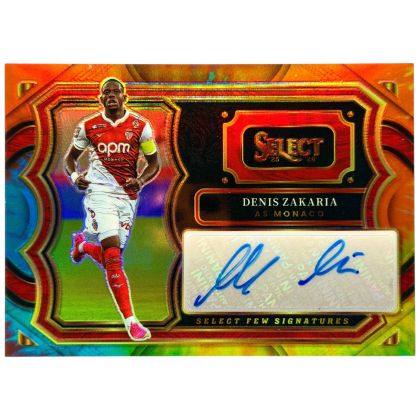 Denis Zakaria 2025-26 Panini Select Ligue 1 Prizm AUTO 21 /25 AS Monaco