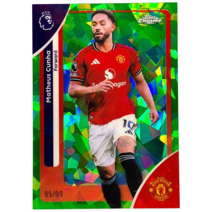 Matheus Cunha 2026 Topps Sapphire Premier League 95 /99 Manchester United