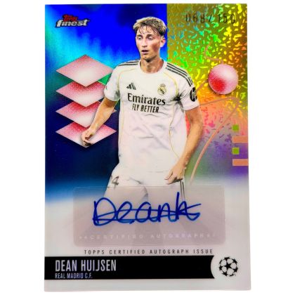 Dean Huijsen 2025-26 Topps Finest UCC AUTO #BA-DH Real Madrid