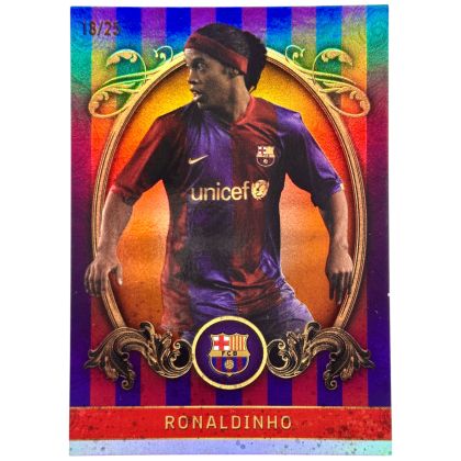 Ronaldinho 2023-24 Topps FC Barcelona Team Set - Vintage ORANGE 18/25 #VB-4 FC Barcelona