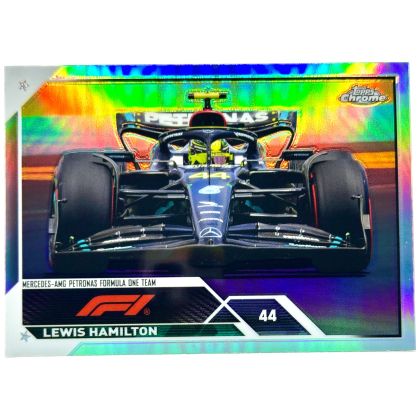 Lewis Hamilton 2023 Topps Chrome Formula 1 - F1 Cars Refractor #104 Mercedes