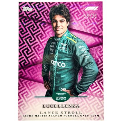 Lance Stroll 2024 Topps Formula 1 Eccellenza - PINK 15/25 Aston Martin