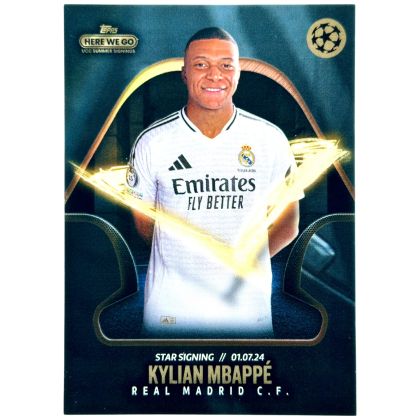 Kylian Mbappe 2024 Topps Here We Go Fabrizion Romano - Star Signing Real Madrid
