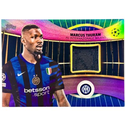 Marcus Thuram 2024-25 Topps Flagship UCC - Player Worn Patch PURPLE 130/299 Inter Milan