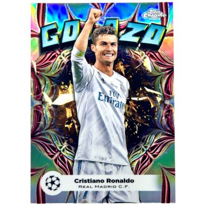 Cristiano Ronaldo 2023-24 Topps UEFA Chrome - Golazo Refractor #Gl-2 Real Madrid