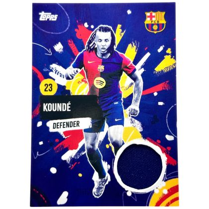Jules Kounde 2024-25 Topps FC Barcelona Team Set - Player Worn Relic #RR-JK