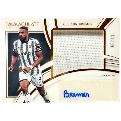 Gleison Bremer 2022-23 Panini Immaculate Collection - AUTO Patch 66/99 #PA-GBE Juventus