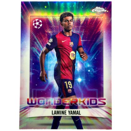 Lamine Yamal 2024-25 Topps Chrome UEFA - Wonderkids #27 FC Barcelona