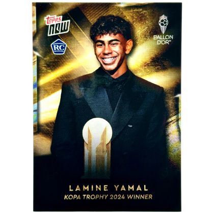 Lamine Yamal 2024 Topps Now - Kopa Trophy Winner Rookie RC FC Barcelona