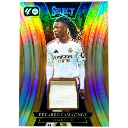 Eduardo Camavinga 2024-25 Panini Select La Liga - Silver Prizm RELIC #SM-EC Real Madrid 