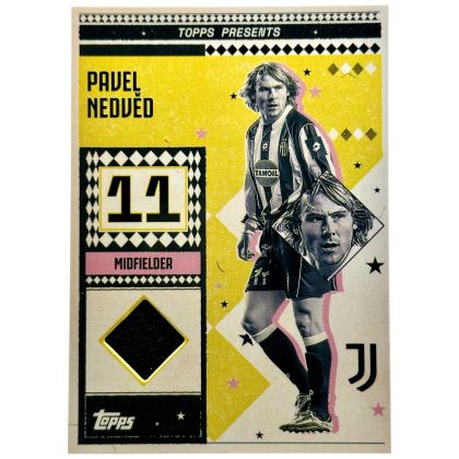 Pavel Nedved 2024-25 Topps Juventus Team Set - Vintage Lady Match Worn Relic #LW-PN