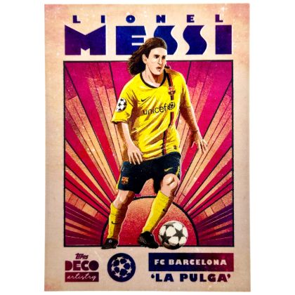 Lionel Messi 2024-25 Topps Deco UEFA - Artistry 'La Pulga'  FC Barcelona 
