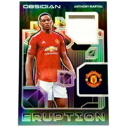Anthony Martial 2020-21 Panini Obsidian Soccer - Eruption Player Worn RELIC 013/149 #E-AM Manchester Utd