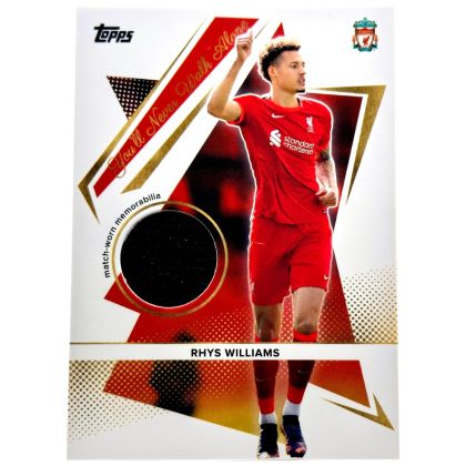 Rhys Williams 2021-22 Topps Liverpool Team Set - Match Worn RELIC #YLW-KD